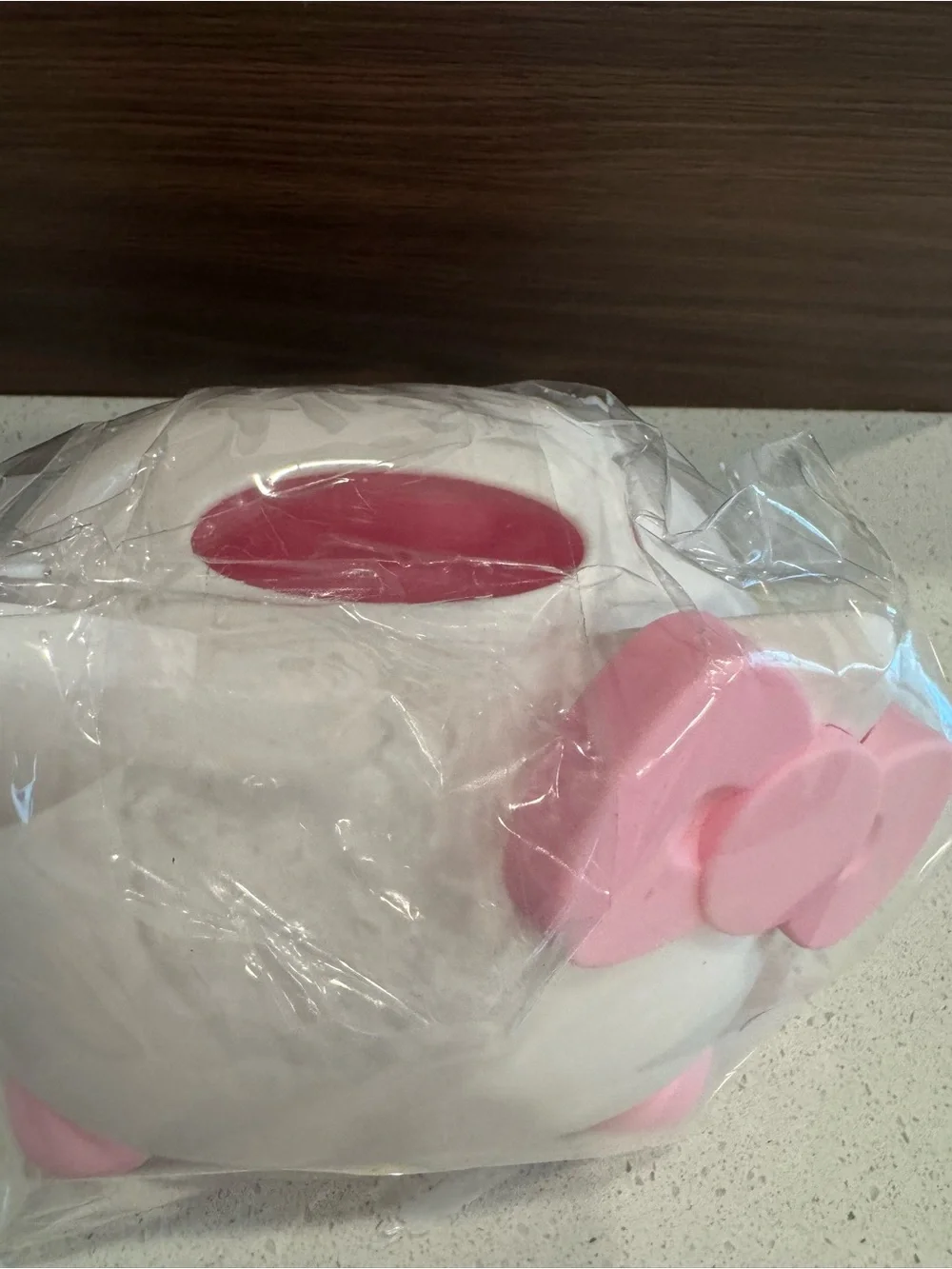 Hello Kitty Pink & White roll t paper holder NEW